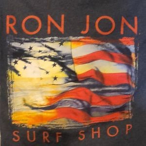 Ron Jon Surf Shop t-shirt size small mens American flag Orange Beach, Alabama